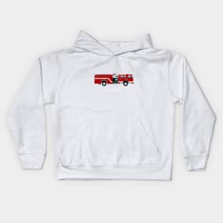 Red Fire Engine Kids Hoodie